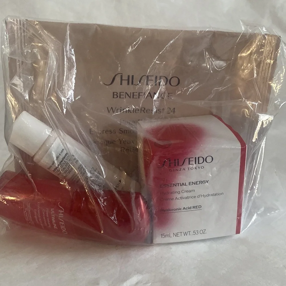 SHISEIDO 4p Ultimune Concentrate Essential Hydrating Cream Sun Care Eye Mask $53